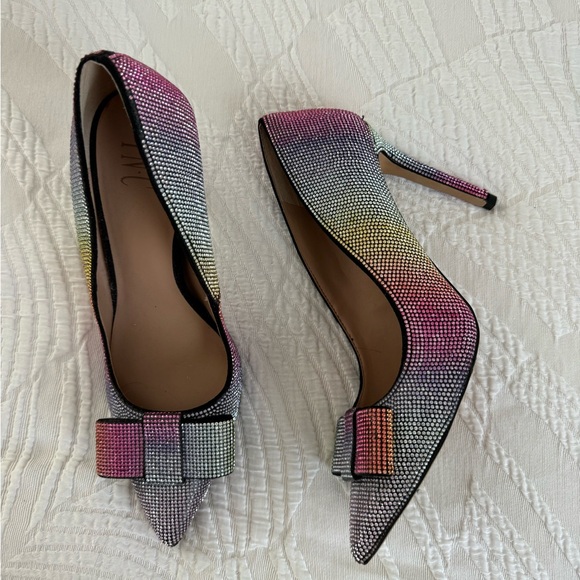 INC rhinestones heels - Picture 4 of 9